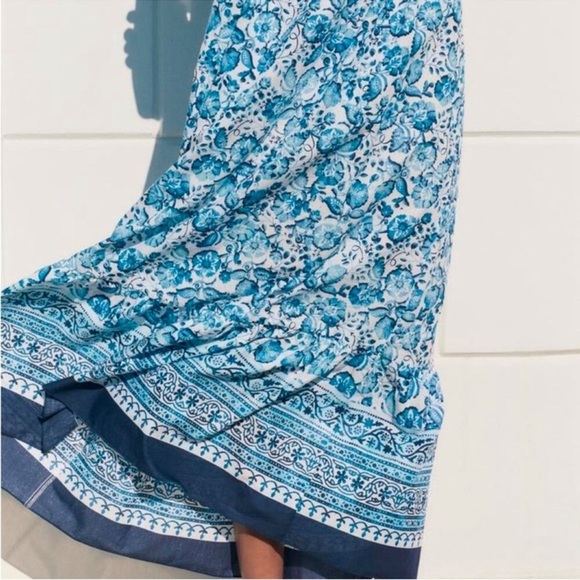 ZARA Portofino FLORAL PRINT OFF THE SHOULDER DRESS - Picture 9 of 12